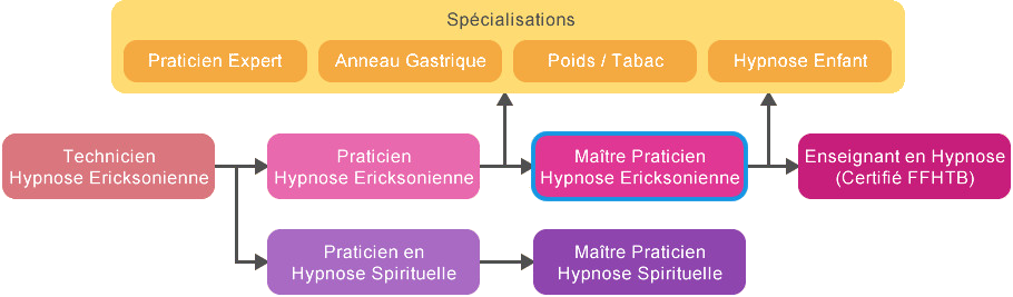 Schéma Formation Maître Praticien Hypnose Tunisie